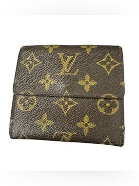 D16. Louis Vuitton Portefeuille Elise Wallet in Monogram canva